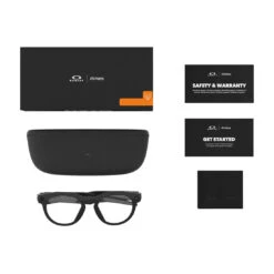 Oakley Meta HSTN Glasses: Clear Lenses, Black Frame -Home Run Store 0OW8002 80020751 6