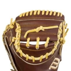 Wilson A2000 CM33 "Ole' Hickory" 33" Baseball Catcher's Mitt: Dark Brown And Blonde 17 Wilson A2000 CM33 "Ole' Hickory" 33" Baseball Catcher's Mitt: Dark Brown And Blonde -Home Run Store 128