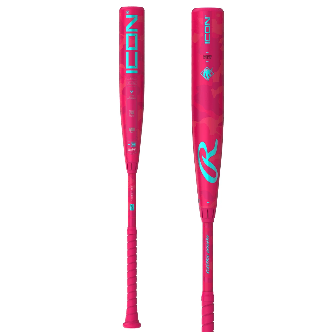 2025 Rawlings Icon Electric Unicorn (-3) BBCOR Baseball Bat: RBB5IPK3 3 2025 Rawlings Icon Electric Unicorn (-3) BBCOR Baseball Bat: RBB5IPK3