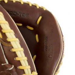 Wilson A2000 CM33 "Ole' Hickory" 33" Baseball Catcher's Mitt: Dark Brown And Blonde 19 Wilson A2000 CM33 "Ole' Hickory" 33" Baseball Catcher's Mitt: Dark Brown And Blonde -Home Run Store 130