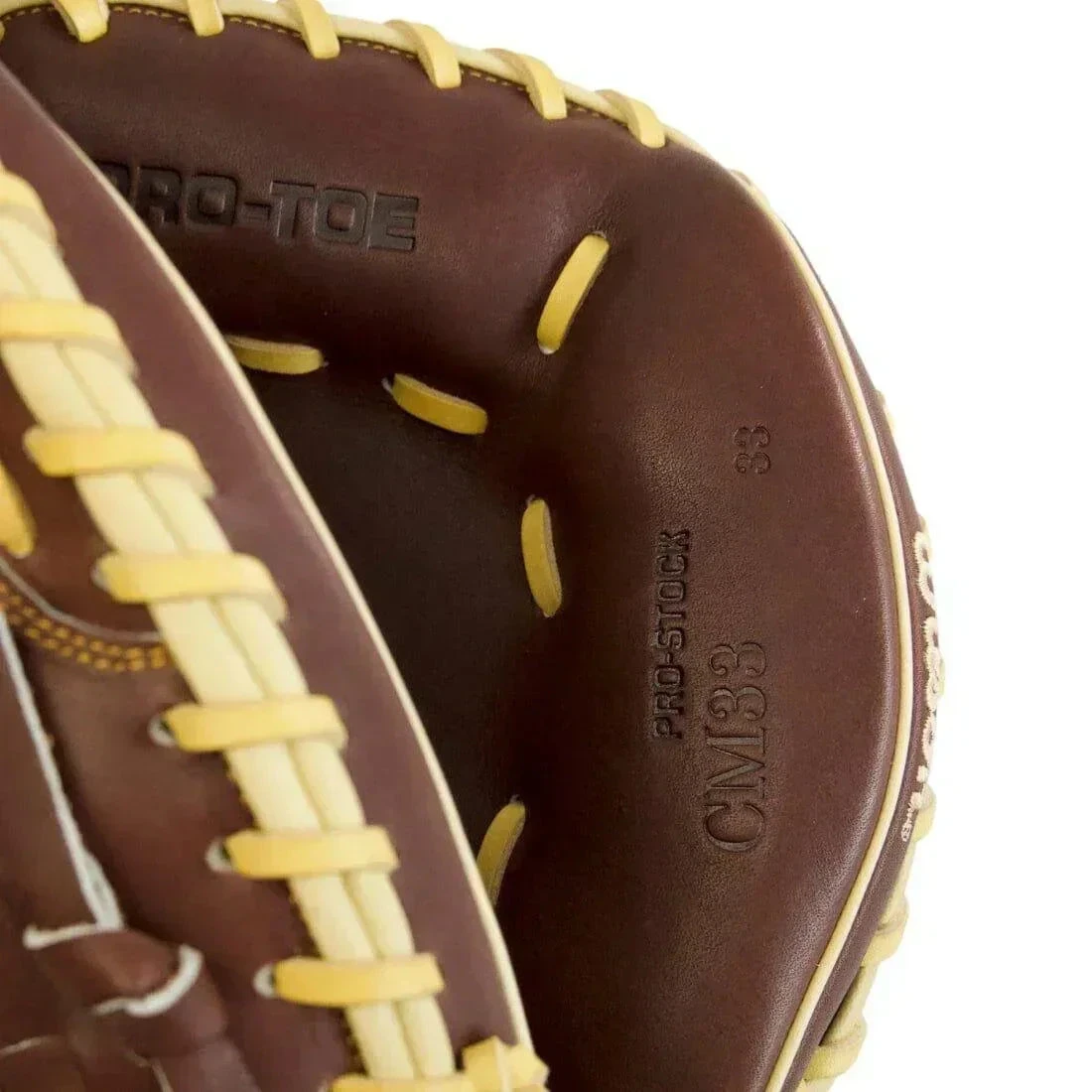 Wilson A2000 CM33 "Ole' Hickory" 33" Baseball Catcher's Mitt: Dark Brown And Blonde 11 Wilson A2000 CM33 "Ole' Hickory" 33" Baseball Catcher's Mitt: Dark Brown And Blonde - Image 9
