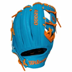 Wilson A2000 LE 1786 11.5" Infield Baseball Glove: Blue / Orange