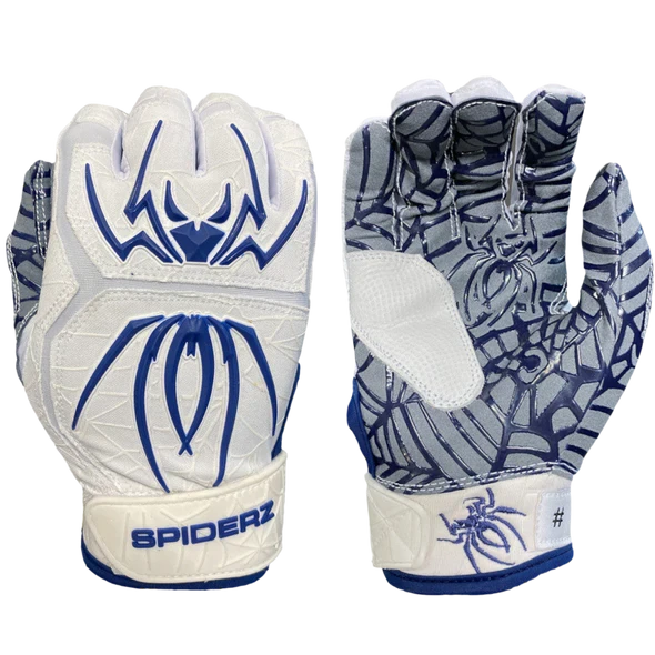 2022 Spiderz HYBRID Batting Gloves: White/Navy 3 2022 Spiderz HYBRID Batting Gloves: White/Navy