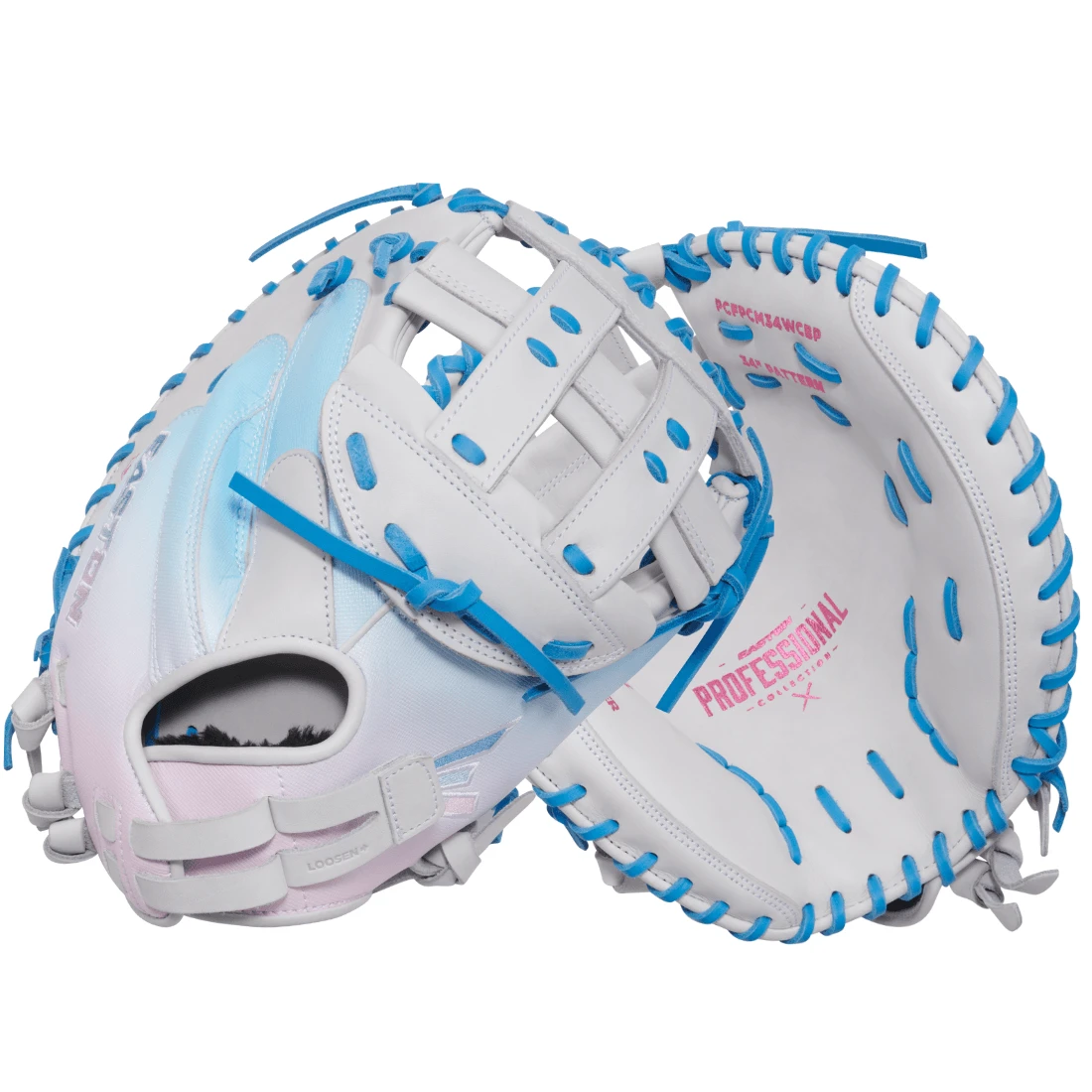 Easton Professional Collection Color Splash 2.0 34” Fastpitch Catcher’s Mitt:PCFPCM34WCBP 5 Easton Professional Collection Color Splash 2.0 34” Fastpitch Catcher’s Mitt:PCFPCM34WCBP - Image 3