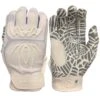 2023 Spiderz HYBRID Batting Gloves: White/White -Home Run Store 2020HybWhiteout