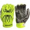 2022 Spiderz Hybrid Batting Gloves: Neon Yellow/Black -Home Run Store 2020SPIDERZHYBRID NEONYELLOW BLACK