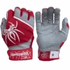 2022 Spiderz PRO Model Batting Gloves: Red/White