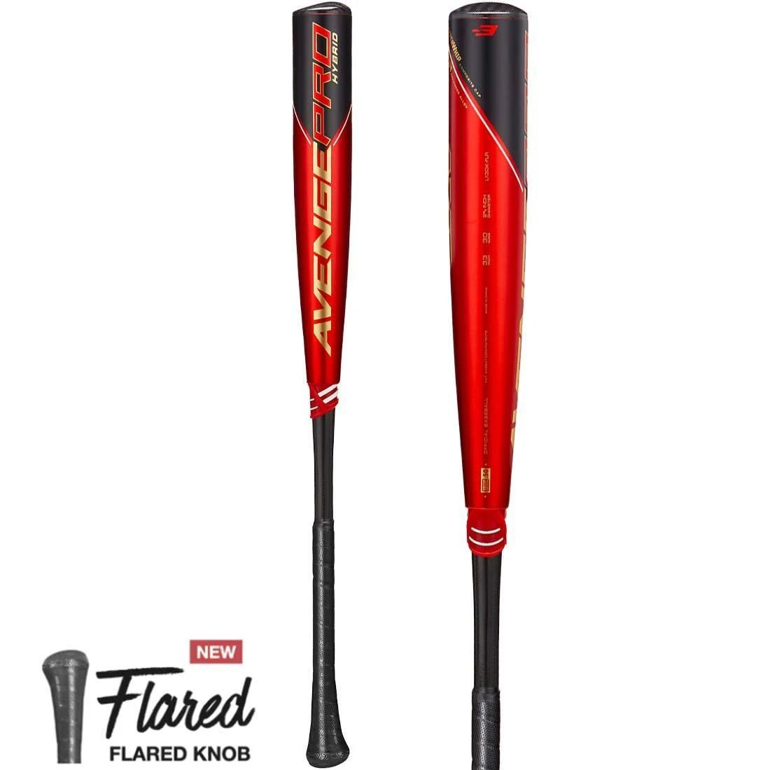 2023 Axe Avenge Pro Hybrid FLARED (-3) BBCOR Baseball Bat: L130K-FLR 3 2023 Axe Avenge Pro Hybrid FLARED (-3) BBCOR Baseball Bat: L130K-FLR