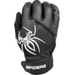 2023 Spiderz Pro Model Batting Gloves: Black/White 6 2023 Spiderz Pro Model Batting Gloves: Black/White -Home Run Store 2023SpiderzProModelBattingGloves Black White 1