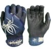 2023 Spiderz Pro Model Batting Gloves: Navy Blue/White 2 2023 Spiderz Pro Model Batting Gloves: Navy Blue/White -Home Run Store 2023SpiderzProModelBattingGloves Navy White Title