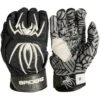 2023 Spiderz HYBRID Batting Gloves: Black/White