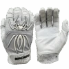 2022 Spiderz ENDITE Batting Gloves: Grey And White -Home Run Store 22EnditeGrayWhite