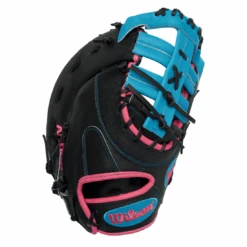 Wilson A2000 1679 LE 12.5" Baseball First Base Mitt: Black/Tropical Blue