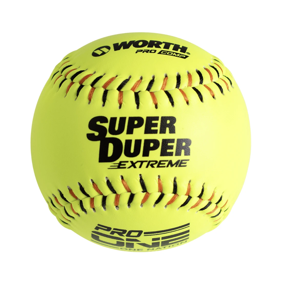 Worth 12" One Nation Super Duper Extreme Slowpitch Softballs (One Dozen): MLSDOB12C 3 Worth 12" One Nation Super Duper Extreme Slowpitch Softballs (One Dozen): MLSDOB12C