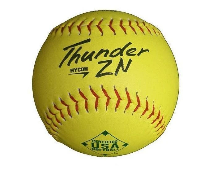 Dudley Thunder ZN HYCON 12" USA/ASA Slowpitch Softballs (DOZEN): 4A068Y 3 Dudley Thunder ZN HYCON 12" USA/ASA Slowpitch Softballs (DOZEN): 4A068Y