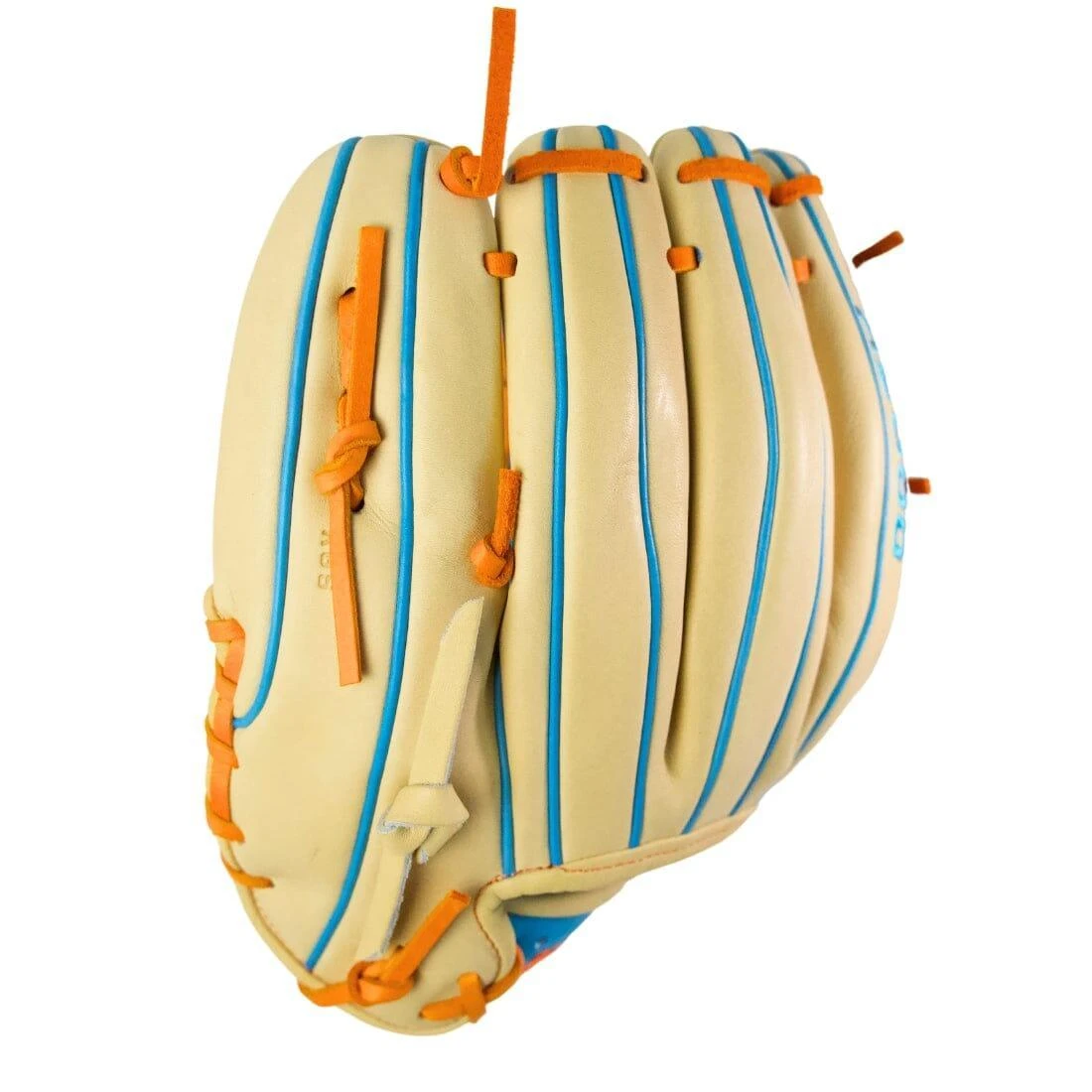 Wilson A2000 1786 "Flo Grown" 11.5" Infield Baseball Glove: Blonde/Orange/Blue 6 Wilson A2000 1786 "Flo Grown" 11.5" Infield Baseball Glove: Blonde/Orange/Blue - Image 4