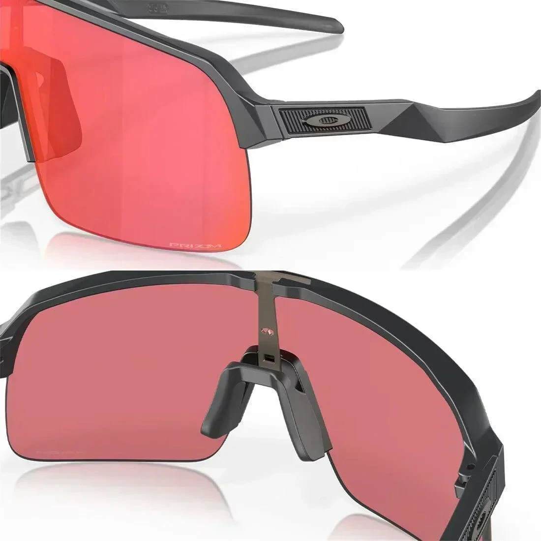 Oakley SUTRO Lite Sunglasses Matte Carbon: Prizm Trail Torch 8 Oakley SUTRO Lite Sunglasses Matte Carbon: Prizm Trail Torch - Image 6
