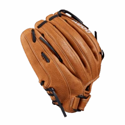 Wilson Aura A900 12" Fastpitch Softball Glove: WTA09RF2012 -Home Run Store A09LF2012 3 Aura FP 12 BritishTan White Alt 02