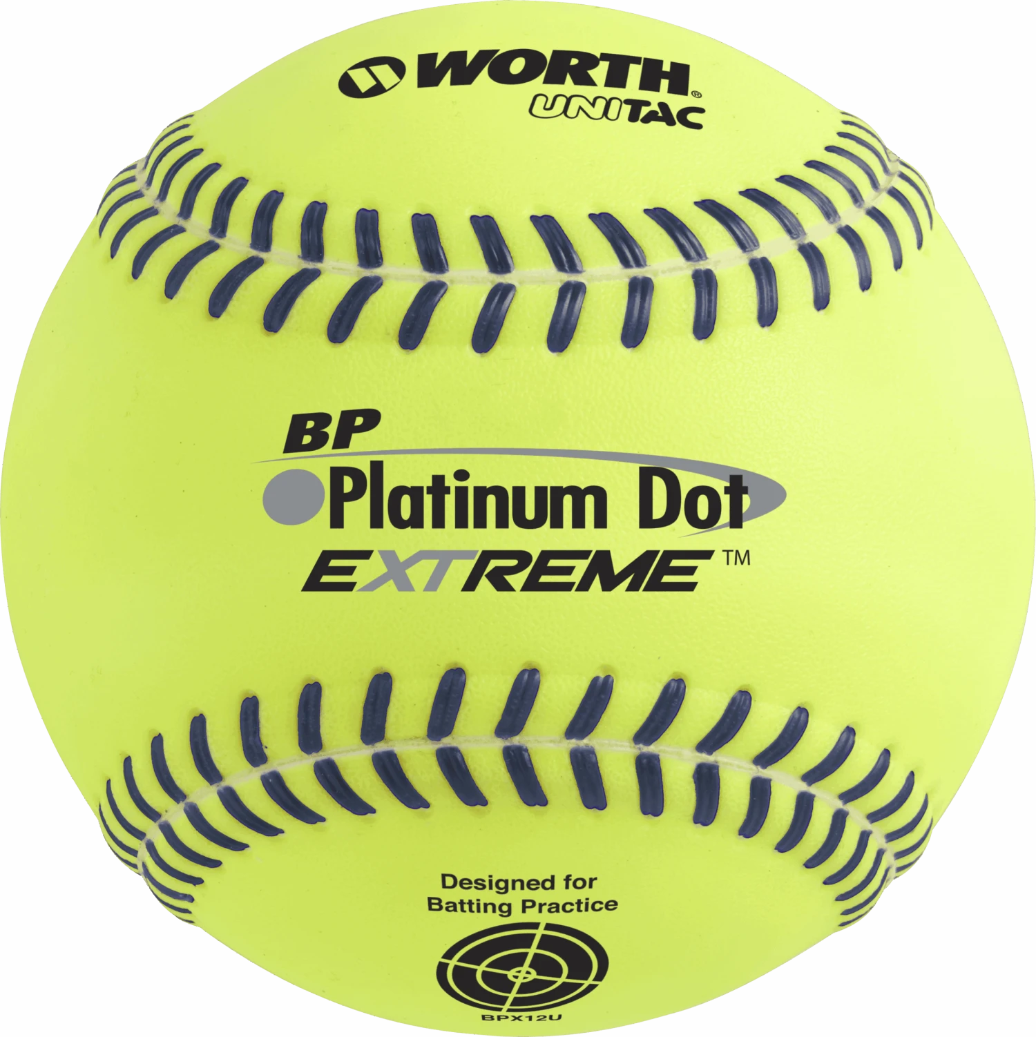 Worth Platinum Dot EXTREME Batting Practice Softballs: BPX12U 3 Worth Platinum Dot EXTREME Batting Practice Softballs: BPX12U