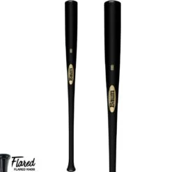 Baum Bat Gold Stock (-3) Maple Baseball Bat W/ Flared Handle: BBMFGSTOCKPRO-BK