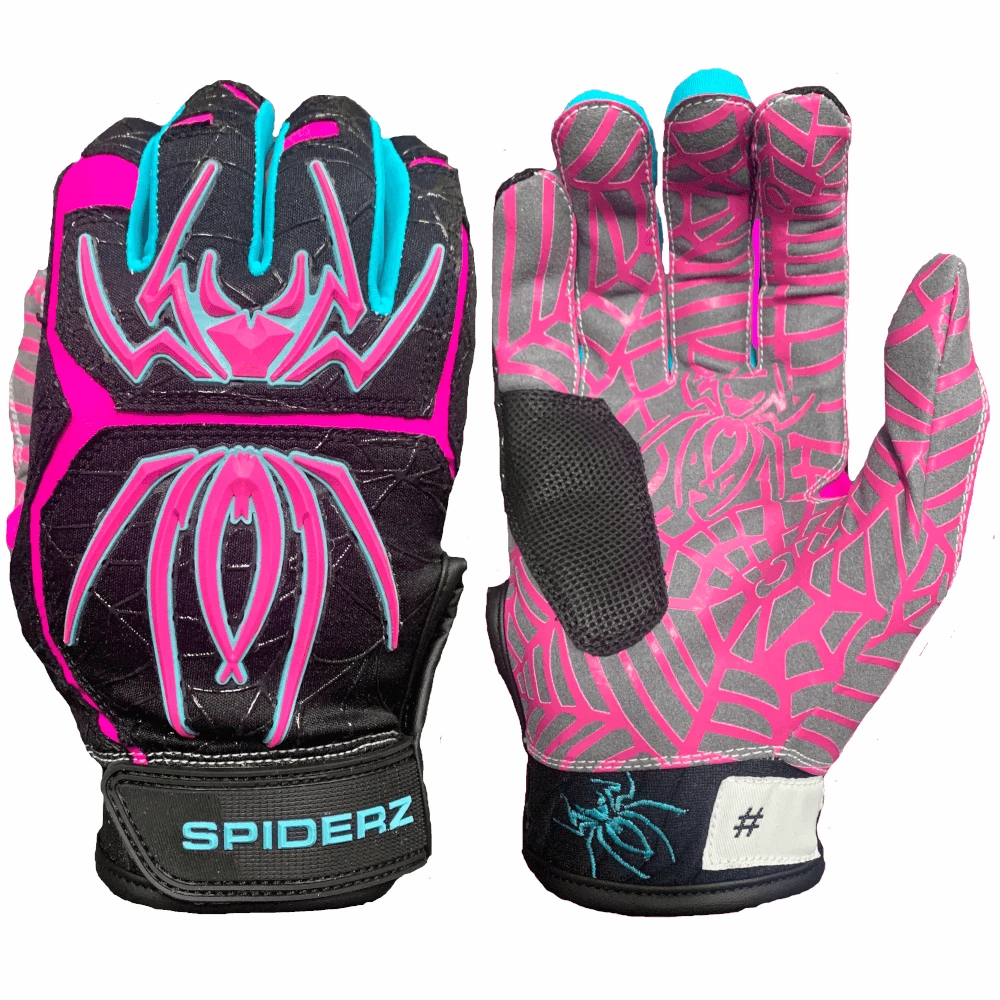 2023 Spiderz HYBRID Batting Gloves: Black Vice 3 2023 Spiderz HYBRID Batting Gloves: Black Vice