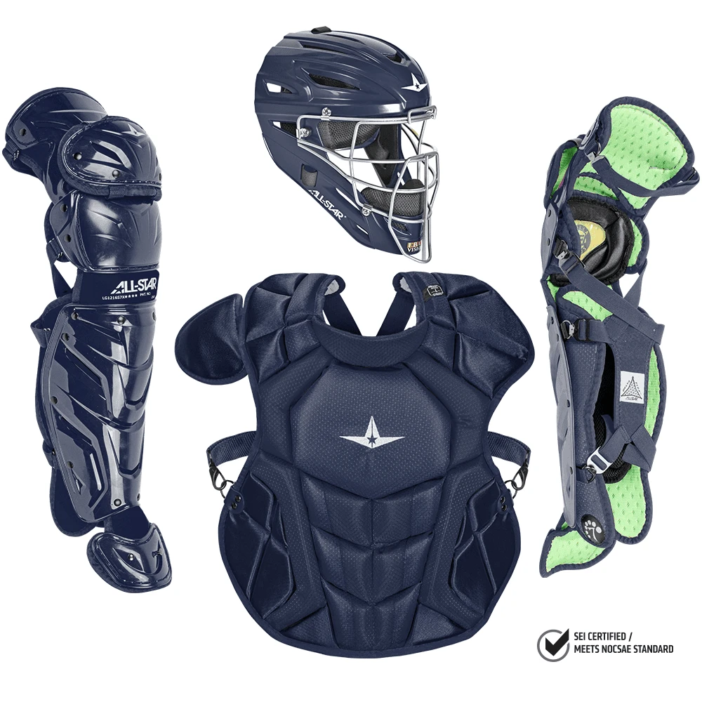 All-Star S7 Axis Elite (Ages 12-16) Solid Catcher's Kit NOCSAE Approved: CKCC1216S7XS 5 All-Star S7 Axis Elite (Ages 12-16) Solid Catcher's Kit NOCSAE Approved: CKCC1216S7XS - Image 3