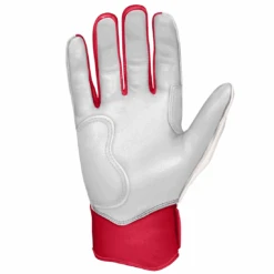 Bruce Bolt Premium Pro Chrome Series Short Cuff Batting Gloves: Red 7 Bruce Bolt Premium Pro Chrome Series Short Cuff Batting Gloves: Red -Home Run Store Chrome Red SC 3