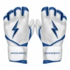 Bruce Bolt Premium Pro Chrome Series Long Cuff Batting Gloves: Royal 1 Bruce Bolt Premium Pro Chrome Series Long Cuff Batting Gloves: Royal -Home Run Store Chrome Royal LC 1