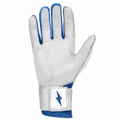 Bruce Bolt Premium Pro Chrome Series Long Cuff Batting Gloves: Royal 9 Bruce Bolt Premium Pro Chrome Series Long Cuff Batting Gloves: Royal -Home Run Store Chrome Royal LC 4