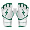 Bruce Bolt Premium Pro Chrome Series Long Cuff Batting Gloves: Green -Home Run Store Chrome Series LC 1