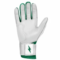 Bruce Bolt Premium Pro Chrome Series Long Cuff Batting Gloves: Green 9 Bruce Bolt Premium Pro Chrome Series Long Cuff Batting Gloves: Green -Home Run Store Chrome Series LC 5