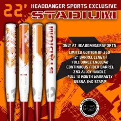 2022 DeMarini Stadium 12" USSSA Slowpitch Softball Bat: WTDXSTU-22 -Home Run Store DeMarini Stadium STU 22 Red Orange 1200x1200 b83cb472 7006 47d9 a10d a9a3f1f5be64