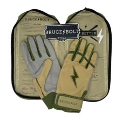 Bruce Bolt Premium Pro Military Series Short Cuff Batting Gloves: Beige 14 Bruce Bolt Premium Pro Military Series Short Cuff Batting Gloves: Beige -Home Run Store IMG 0887