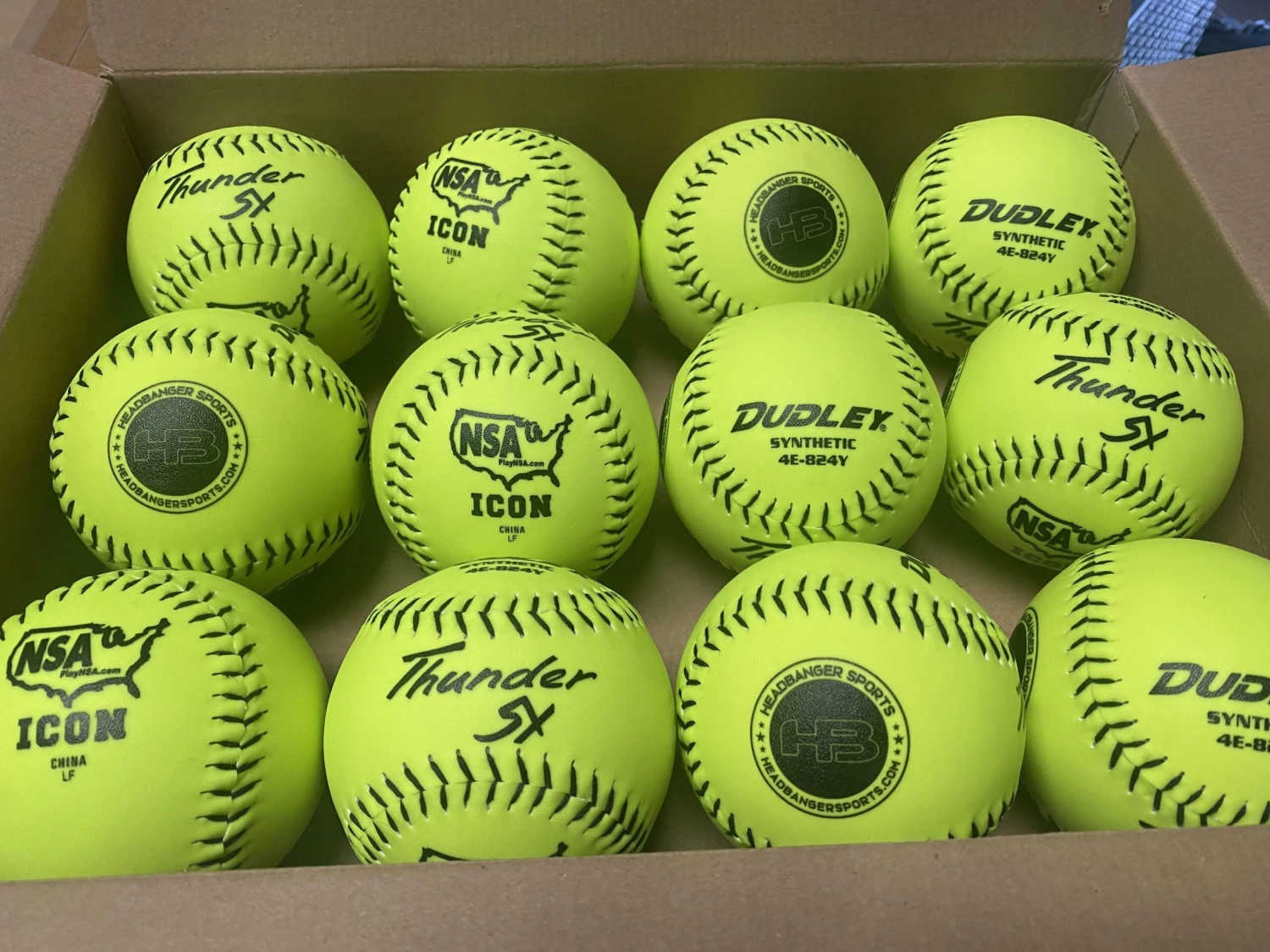 Dudley Thunder SY HYCON ICON NSA 12" Synthetic Slowpitch Softballs (DOZEN): 4E824Y 5 Dudley Thunder SY HYCON ICON NSA 12" Synthetic Slowpitch Softballs (DOZEN): 4E824Y - Image 3