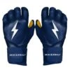 Bruce Bolt PREMIUM PRO Long Cuff Batting Gloves: Navy 2 Bruce Bolt PREMIUM PRO Long Cuff Batting Gloves: Navy -Home Run Store LC NVYG HERO