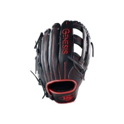 2025 Louisville Slugger Genesis Slowpitch Fielding Glove: Black/Red