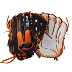 2025 Louisville Slugger Super Z Slowpitch Fielding Glove: Black/Orange
