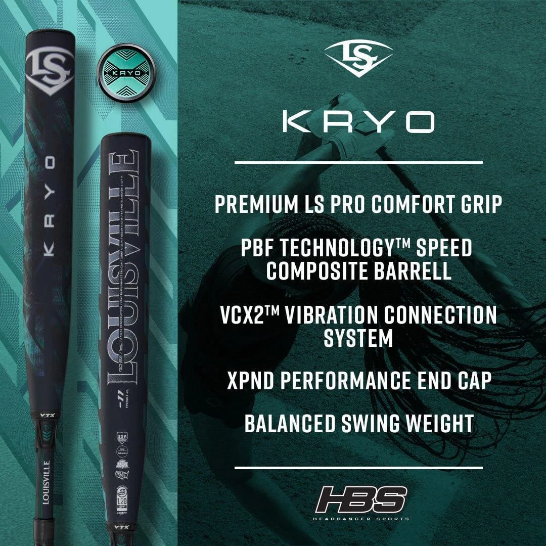 2025 Louisville Slugger KRYO (-11) Fastpitch Softball Bat: WBL2989010 4 2025 Louisville Slugger KRYO (-11) Fastpitch Softball Bat: WBL2989010 - Image 2