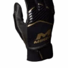 Miken Softball MK7X Adult Black And Gold Batting Gloves: MBGGLD-BLK