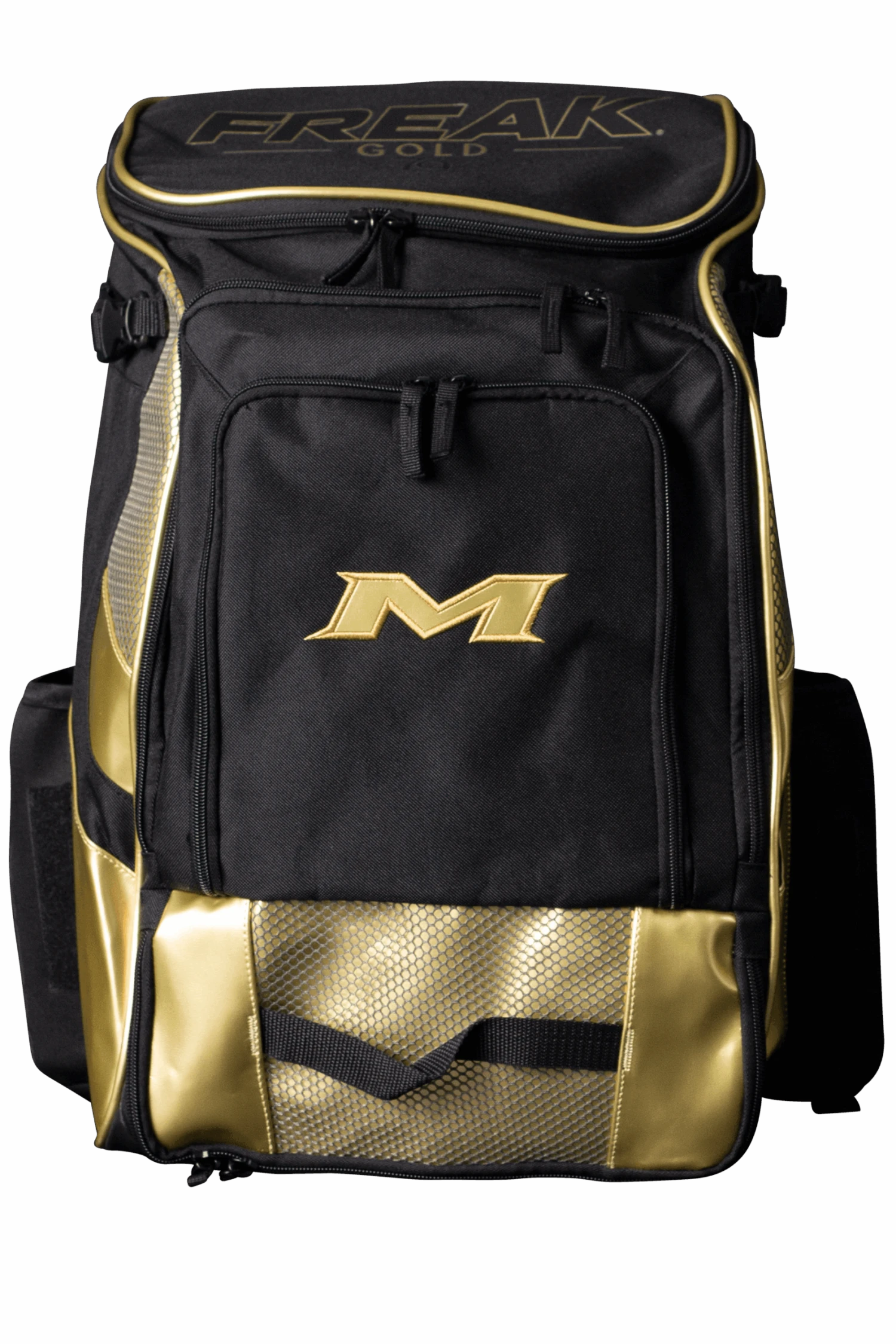 2022 Miken MK7X Baseball & Softball Backpack (Freak Gold Series): MKMK7X-BP-GLD 3 2022 Miken MK7X Baseball & Softball Backpack (Freak Gold Series): MKMK7X-BP-GLD