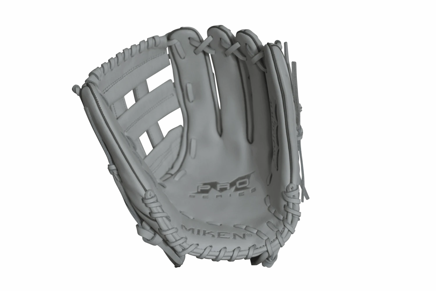 Miken Pro Series 14" Slow Pitch Fielding Glove - White/White: PRO140WW 4 Miken Pro Series 14" Slow Pitch Fielding Glove - White/White: PRO140WW - Image 2