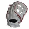 Miken Pro Series 13.5" Slow Pitch Fielding Glove - White/Scarlet: PRO135WS 1 Miken Pro Series 13.5" Slow Pitch Fielding Glove - White/Scarlet: PRO135WS -Home Run Store PRO135WS BACK