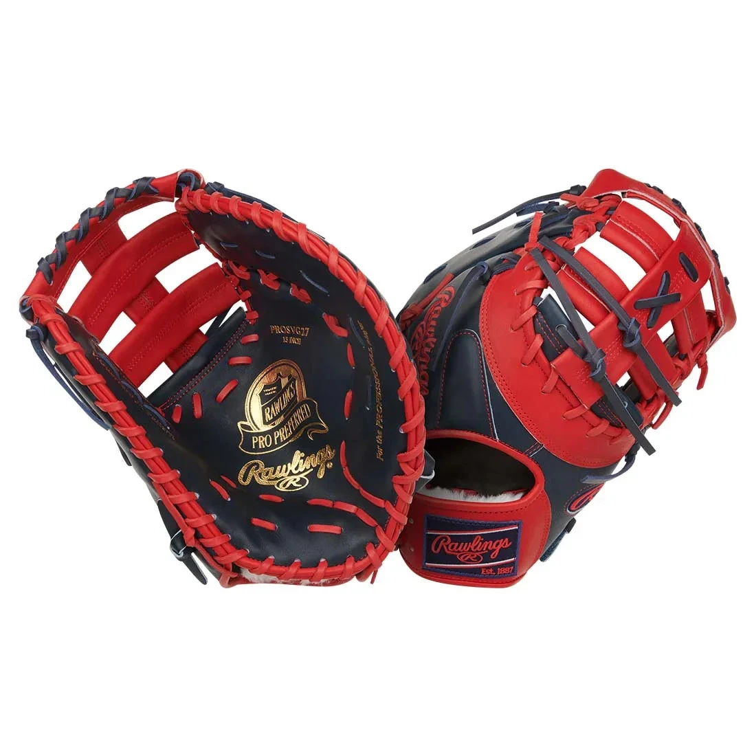 Rawlings Pro Preferred 13" Baseball First Base Mitt: PROSVG27 4 Rawlings Pro Preferred 13" Baseball First Base Mitt: PROSVG27 - Image 2