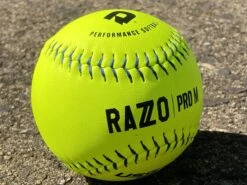 DeMarini RAZZO 12" PRO M USSSA Slowpitch Softballs (Dozen): WTDRZPMC12UB -Home Run Store PhotoMar11 121157PM
