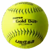 Worth 12" Super Gold Dot PRO M USSSA Slowpitch Softballs (Dozen): UM12CY -Home Run Store ProMBallcopy