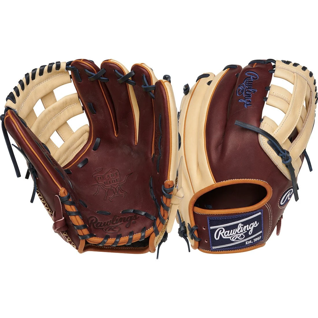 2023 Rawlings Heart Of The Hide ColorSync 7.0 R2G 12.25" Infield/Outfield Baseball Glove: RPRORKB17SH 5 2023 Rawlings Heart Of The Hide ColorSync 7.0 R2G 12.25" Infield/Outfield Baseball Glove: RPRORKB17SH - Image 3
