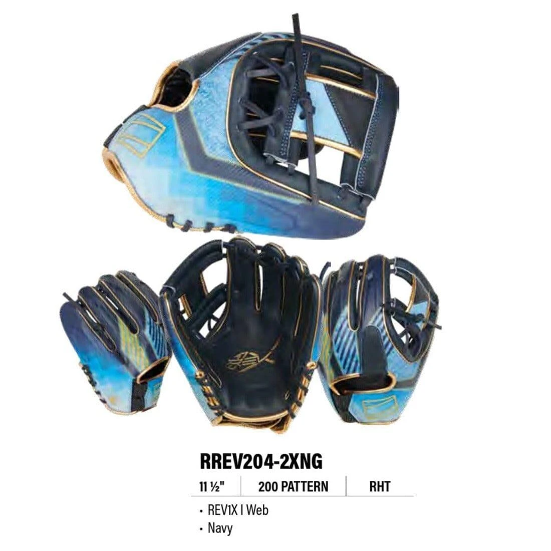 Rawlings REV1X 11.5" Baseball Glove: RREV204-2XNG 7 Rawlings REV1X 11.5" Baseball Glove: RREV204-2XNG - Image 5