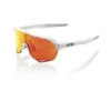 100% S2 Sunglasses Soft Tact Off White - HiPER Red Multilayer Mirror Lens -Home Run Store SP21 S2 60006 00007 3Q
