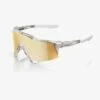 100% SPEEDCRAFT LE " Money Mike 24 " Sunglasses Polished Crystal Clear - Signature Gold HiPER Lens -Home Run Store SPEEDCRAFT MONEY MIKE 24 EDITION GREY 01