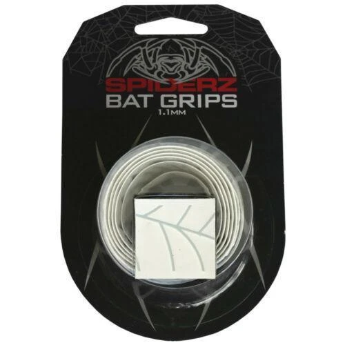 Spiderz Bat Grip (1.1 MM) - White/Silver 3 Spiderz Bat Grip (1.1 MM) - White/Silver